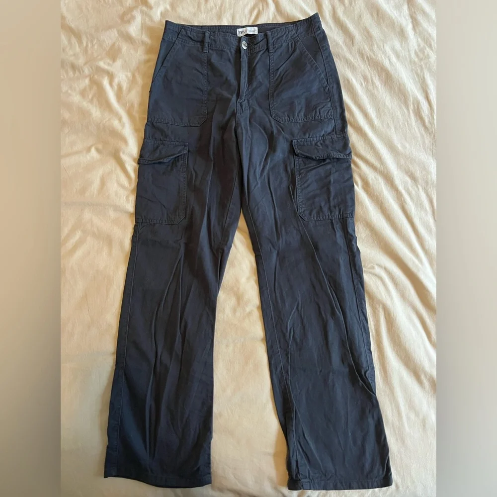Zara Cargo Pants in navy - Picture 4 of 6
